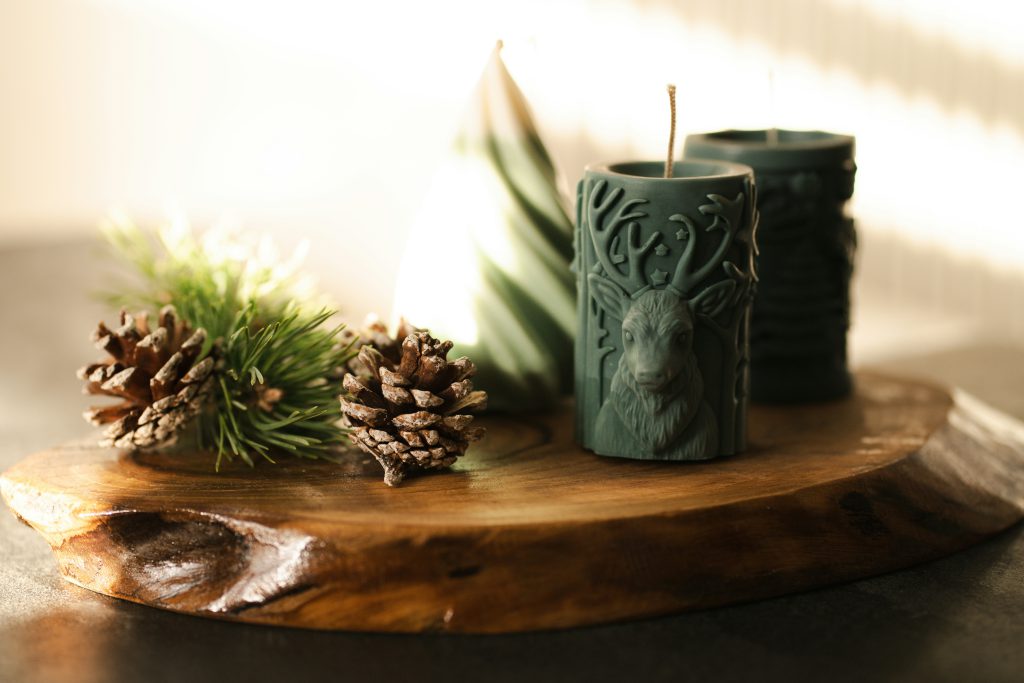 elegancka świeca na prezent